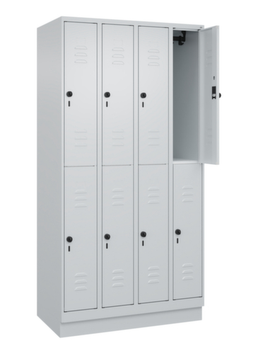 C+P Dubbeldekse locker Classic Plus, vakbreedte 250 mm  L