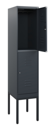 C+P Dubbeldekse locker Classic Plus, vakbreedte 400 mm  L