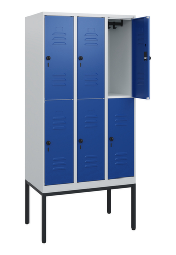 C+P Dubbeldekse locker Classic Plus, vakbreedte 300 mm  L