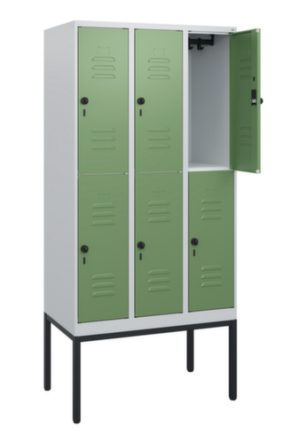 C+P Dubbeldekse locker Classic Plus, vakbreedte 300 mm  L