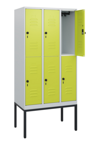 C+P Dubbeldekse locker Classic Plus, vakbreedte 300 mm  L