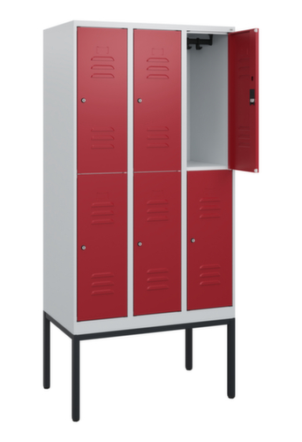 C+P Dubbeldekse locker Classic Plus, vakbreedte 300 mm  L