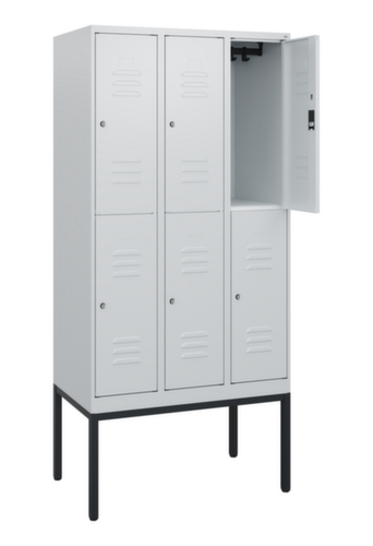 C+P Dubbeldekse locker Classic Plus, vakbreedte 300 mm  L