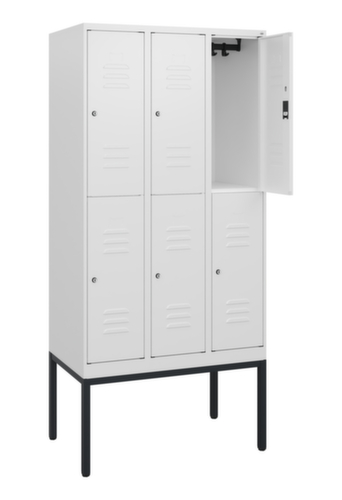 C+P Dubbeldekse locker Classic Plus, vakbreedte 300 mm  L