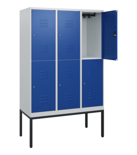 C+P Dubbeldekse locker Classic Plus, vakbreedte 400 mm  L