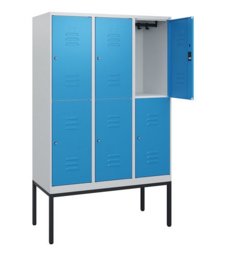 C+P Dubbeldekse locker Classic Plus, vakbreedte 400 mm  L