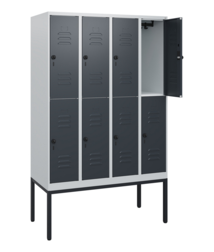 C+P Dubbeldekse locker Classic Plus, vakbreedte 300 mm  L