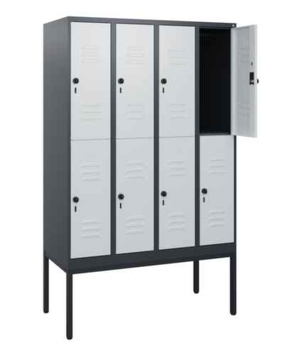 C+P Dubbeldekse locker Classic Plus, vakbreedte 300 mm  L