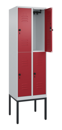 C+P Dubbeldekse locker Classic Plus, vakbreedte 300 mm  L