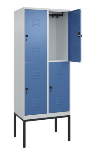 C+P Dubbeldekse locker Classic Plus, vakbreedte 400 mm  L