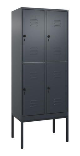 C+P Dubbeldekse locker Classic Plus, vakbreedte 400 mm