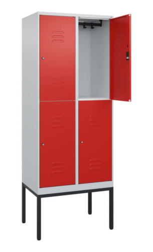 C+P Dubbeldekse locker Classic Plus, vakbreedte 400 mm  L