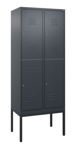 C+P Dubbeldekse locker Classic Plus, vakbreedte 400 mm