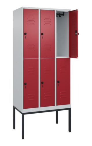 C+P Dubbeldekse locker Classic Plus, vakbreedte 300 mm  L