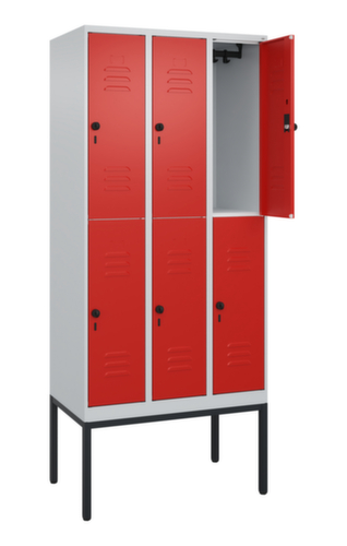 C+P Dubbeldekse locker Classic Plus, vakbreedte 300 mm  L