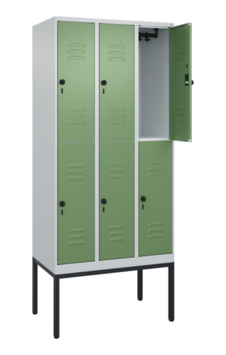 C+P Dubbeldekse locker Classic Plus, vakbreedte 300 mm  L