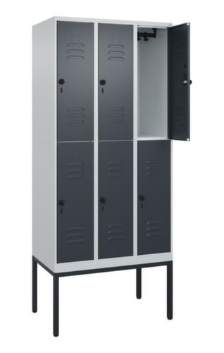 C+P Dubbeldekse locker Classic Plus, vakbreedte 300 mm  L