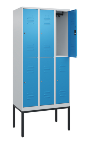 C+P Dubbeldekse locker Classic Plus, vakbreedte 300 mm  L