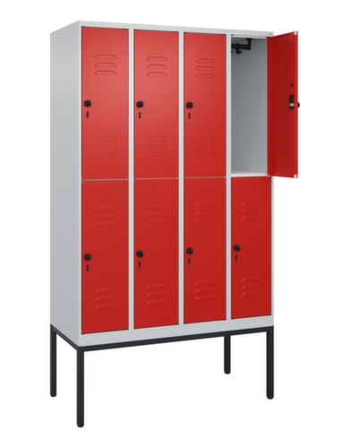 C+P Dubbeldekse locker Classic Plus, vakbreedte 300 mm  L