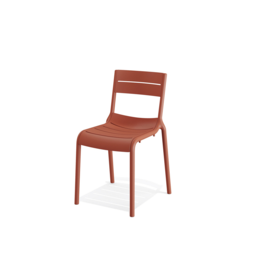 VEBA Terrasstoel Essentials Calor, zitting terracotta, 4-voetonderstel  L