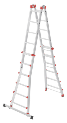 Hailo Multifunctionele reformladder M80, 4 x 6 sporten met profiel