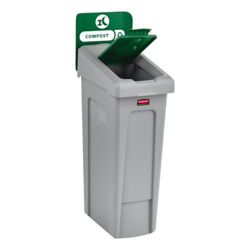 Rubbermaid Deksel Slim Jim® voor Recyclingstation, groen  L