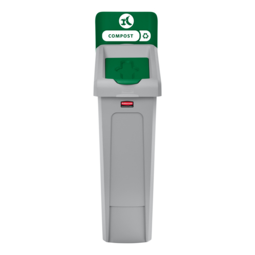 Rubbermaid Deksel Slim Jim® voor Recyclingstation, groen  L