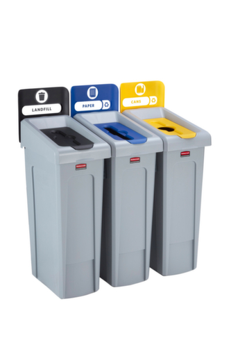 Rubbermaid Deksel Slim Jim® voor Recyclingstation, blauw  L