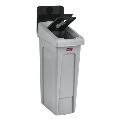 Rubbermaid Deksel Slim Jim® voor Recyclingstation, zwart  L