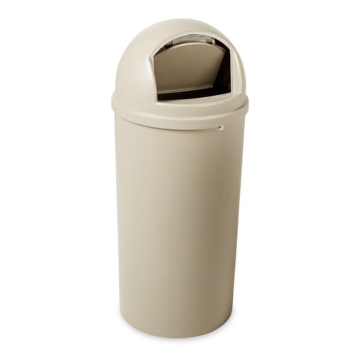 Rubbermaid Brandremmende afvalbak Marshal® Classic, 57 l, beige, deksel beige  L