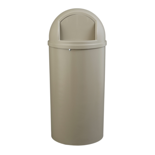 Rubbermaid Brandremmende afvalbak Marshal® Classic, 80 l, beige, deksel beige  L