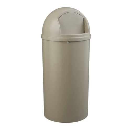 Rubbermaid Brandremmende afvalbak Marshal® Classic, 80 l, beige, deksel beige  L