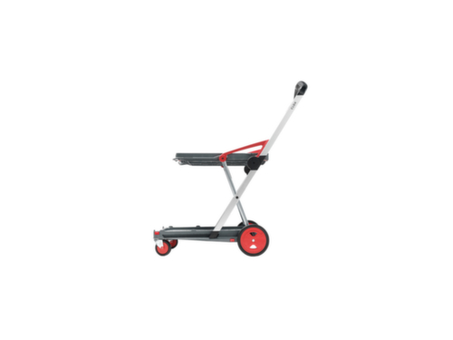 Vouwkrattrolley CLAX met vouwkrat, draagvermogen 60 kg, 2 etages  L