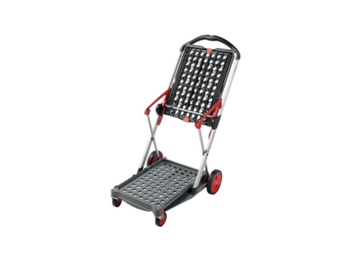 Vouwkrattrolley CLAX met vouwkrat, draagvermogen 60 kg, 2 etages  L