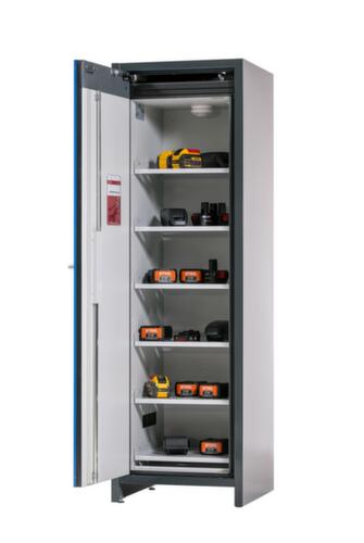 Asecos Lithium-ion magazijnkast ION-LINE type 90, hoogte x breedte x diepte 1953 x 599 x 615 mm  L