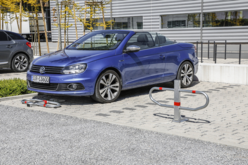 Flexibele parkeerbeugel, hoogte 600 mm, voor vastschroeven  L