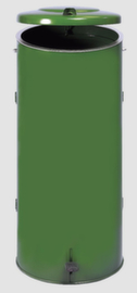 VAR Brandveilige afvalverzamelaar Kompakt, 120 l, RAL6001 smaragdgroen