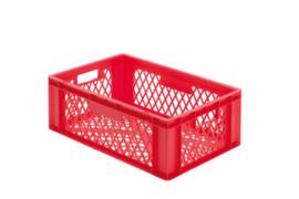 Lakape Euronorm-stapelbak Favorit geperforeerde wanden + bodem, rood, inhoud 40 l