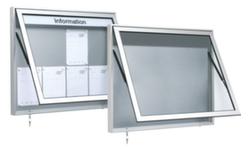 Gekleurde vitrine met ventilatieopening