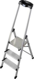 Krause Trapladder PlusLine Monto® Safety, 3 trede(n) met traanplaatprofiel