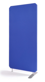 Geluidsabsorberende scheidingswand, hoogte x breedte 1600 x 1000 mm, wand blauw