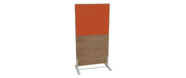 Nowy Styl Scheidingswand E10 van hout met stoffen bekleding, hoogte x breedte 1545 x 800 mm