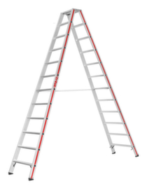 Hymer Ladder 8024 tweezijdig te betreden, 2 x 12 treden met profiel