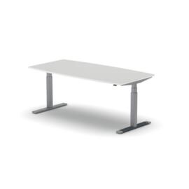 Nowy Styl Elektrisch in hoogte verstelbare vergadertafel eModel 3.0, breedte x diepte 1800 x 800 mm, plaat MB White Grey