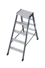 Krause Geëloxeerde dubbele ladder MONTO® SePro D®, 2 x 5 treden met antislipprofiel