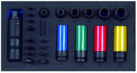 1500 CT1-K 1900 Assortiment schroevendraaiers 1/2" in module voor controlegereedschap