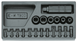 1500 ES-K 1900 Assortiment schroevendraaiers 1/2" in 1/3 ES-module