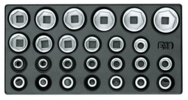 1500 ES-19 IS Set doppen 1/2" in 1/3 ES module