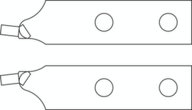 E-8000 A 5 Reservepuntenpaar recht Ø 3,5 mm