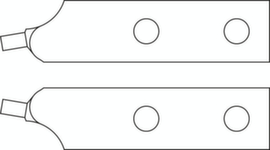 E-8000 J 41 EL Reservetip paar schuin Ø 3,2 mm